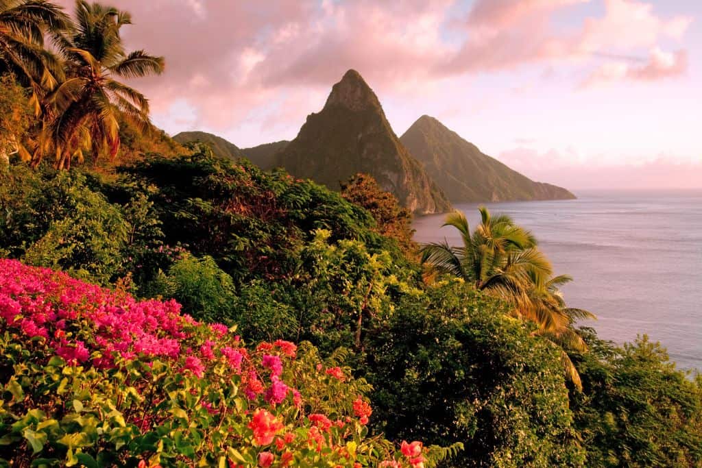 Island view of St. Lucia