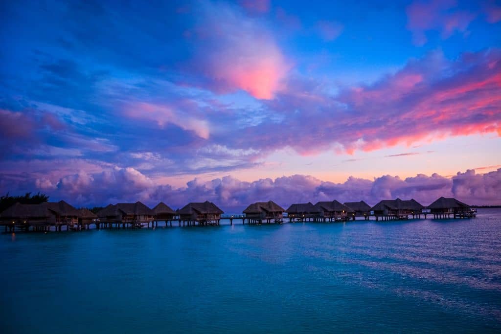 The sunsets in Tahiti can be viewed from your resort and are some of the most impressive and beautiful in the world.