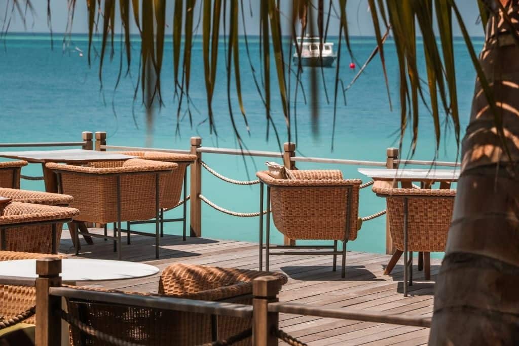 Dining in the maldives