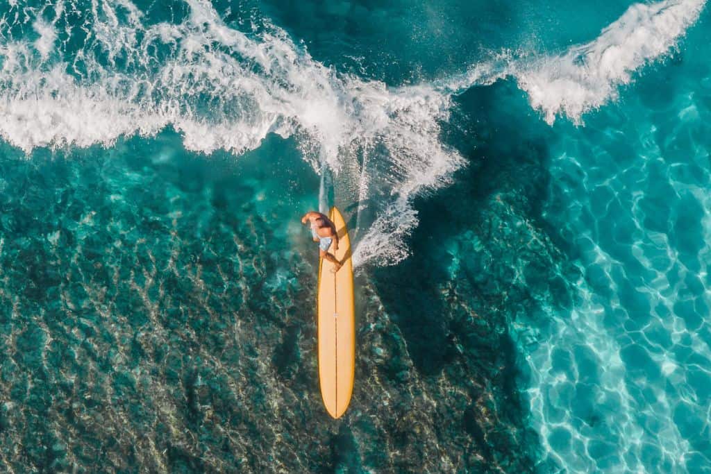 Man Surfing in the Ocean