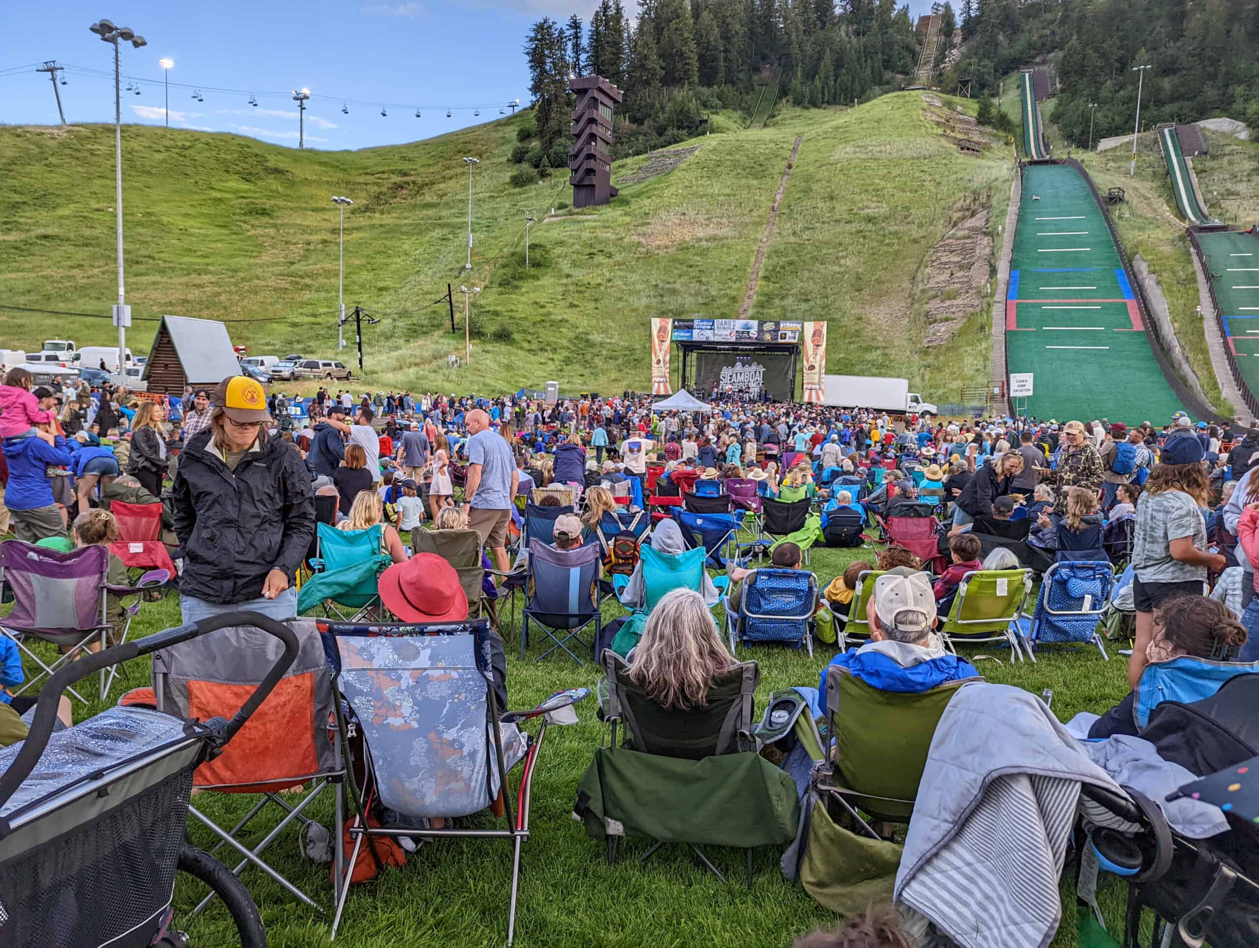 A view of the Free Summer Concert Series in Steamboat Springs this summer at Howelsen Hill.