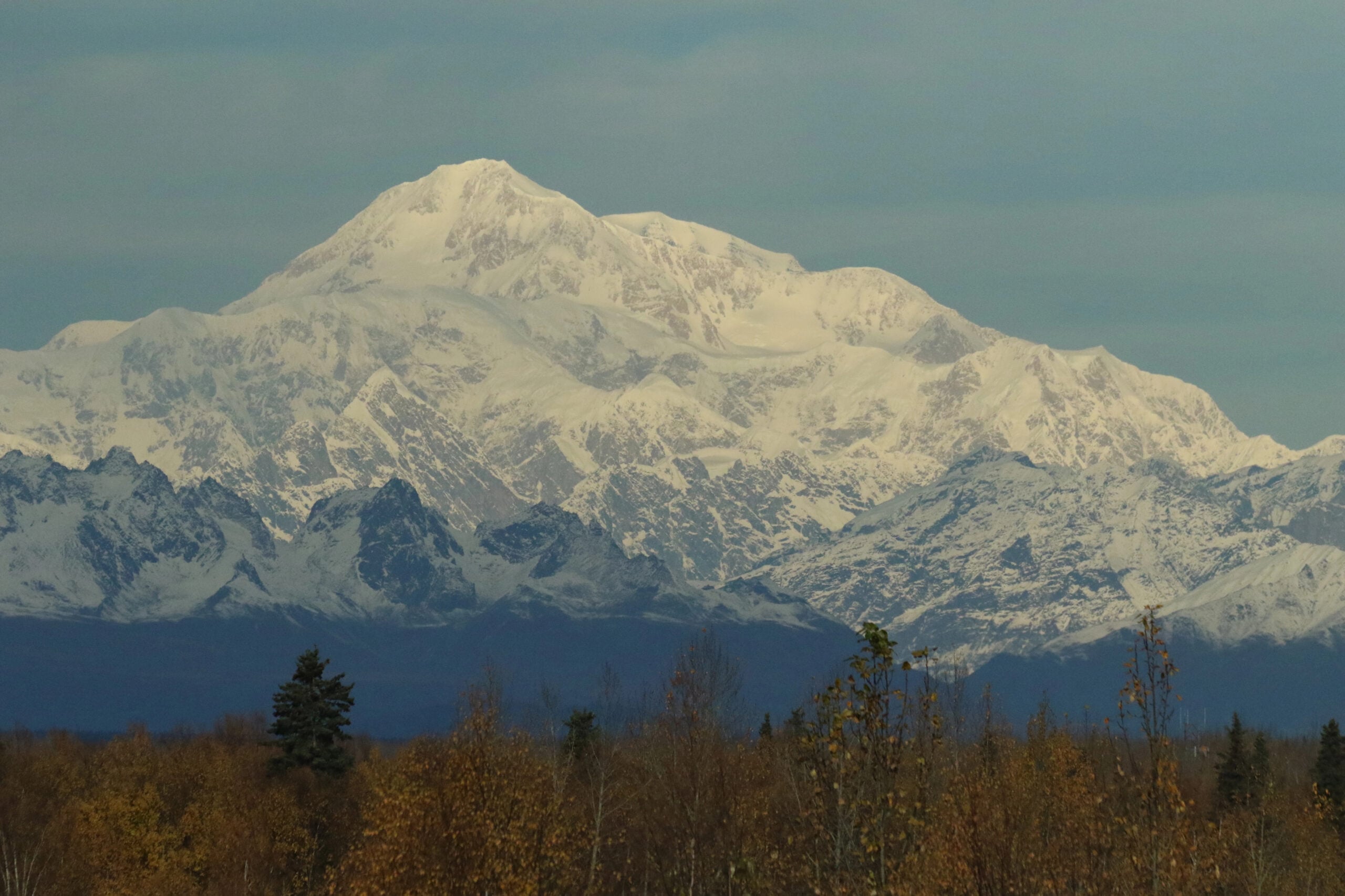 Denali peak viewed from Talkeetna Alaska