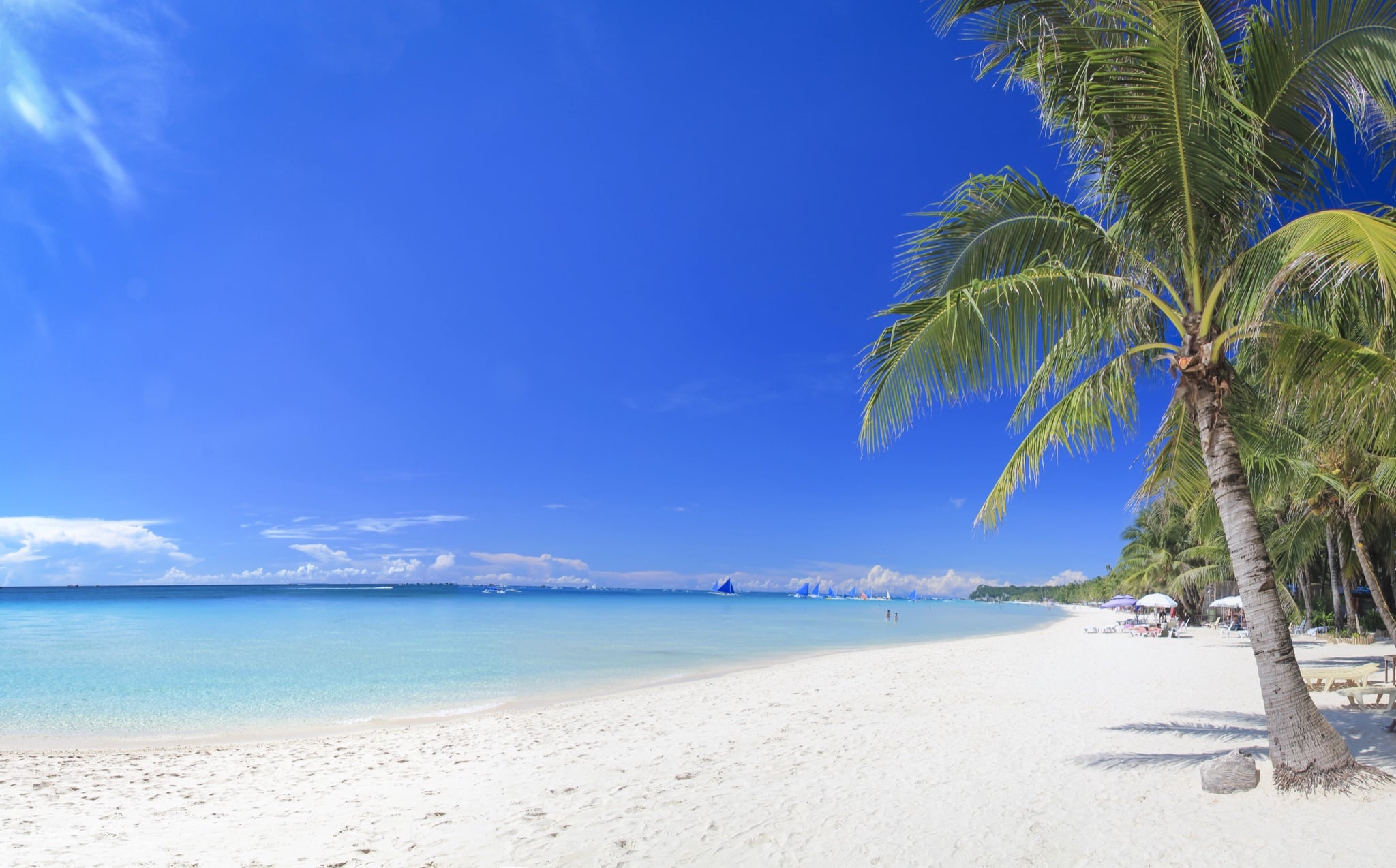 White Beach on Boracay, Philippines